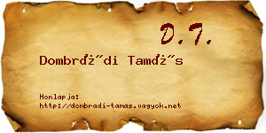 Dombrádi Tamás névjegykártya